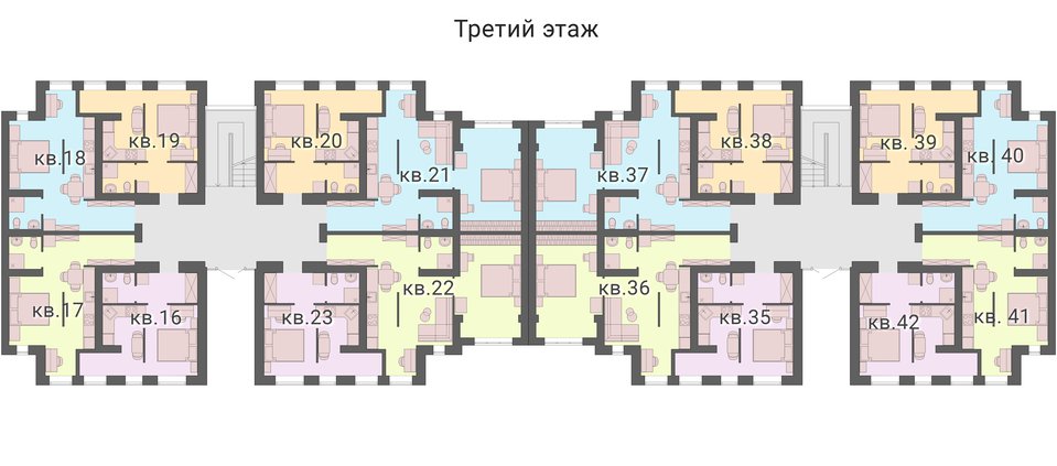 Дом 1 подъезд 1 этаж 3 (Валуйки). Изображение: 3 этаж.jpg